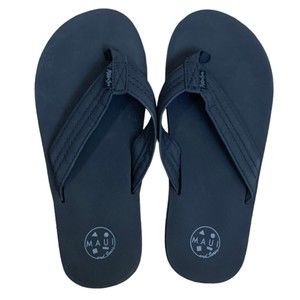 NWOT Maui & Sons Men's Flip Flop Sandals Black 11 US
